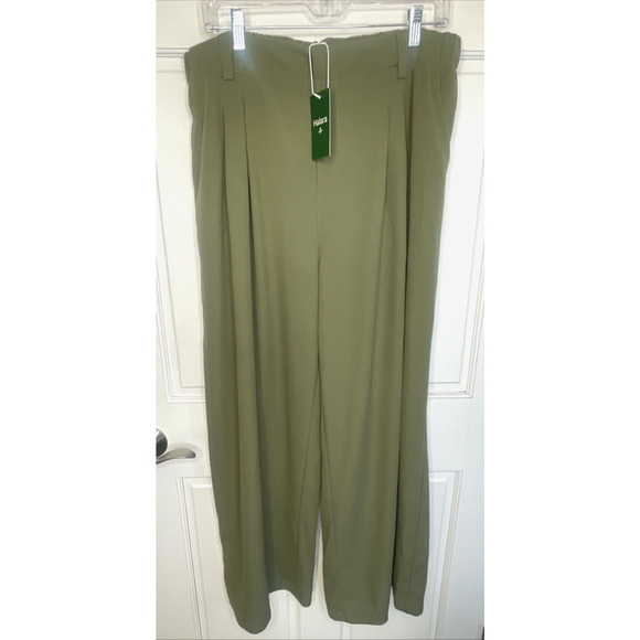 NWT Halara Women's Flex High Waisted Wide Leg Pants Sz XL Waffle Comfort Modern - Picture 1 of 11
